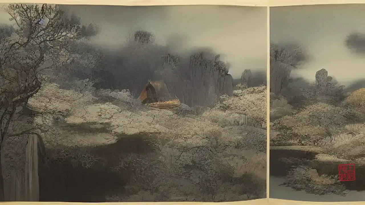 文徵明写停云，茶比客先凉