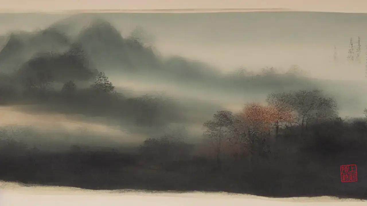 客路青山外，行在绿水前