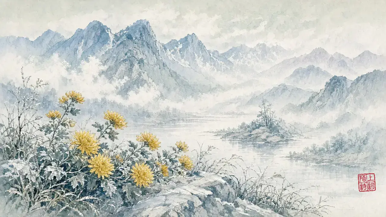 菊有黄华，华在冷里才肯认
