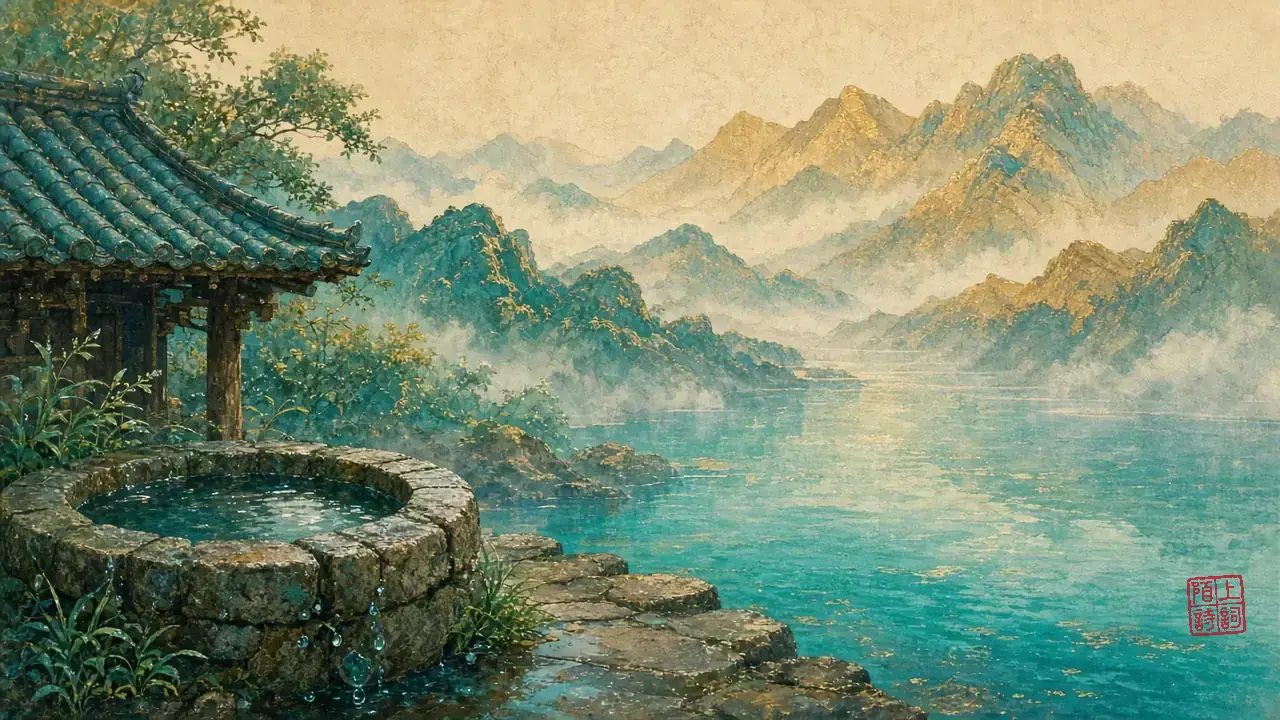 井栏上的露，瓦沟上的露