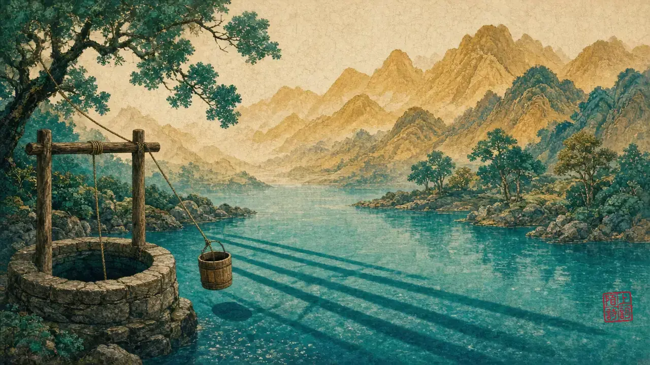 桶绳一紧，井底才肯给水