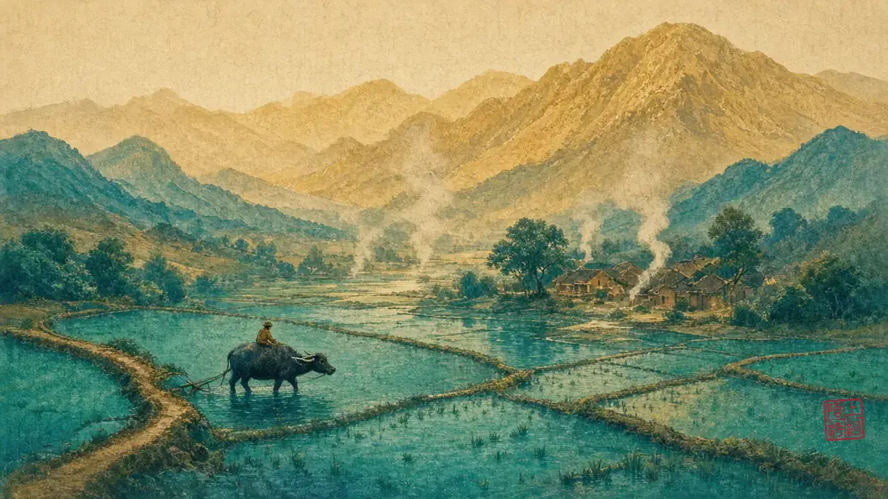 储光羲走到田埂，泥比诗先香