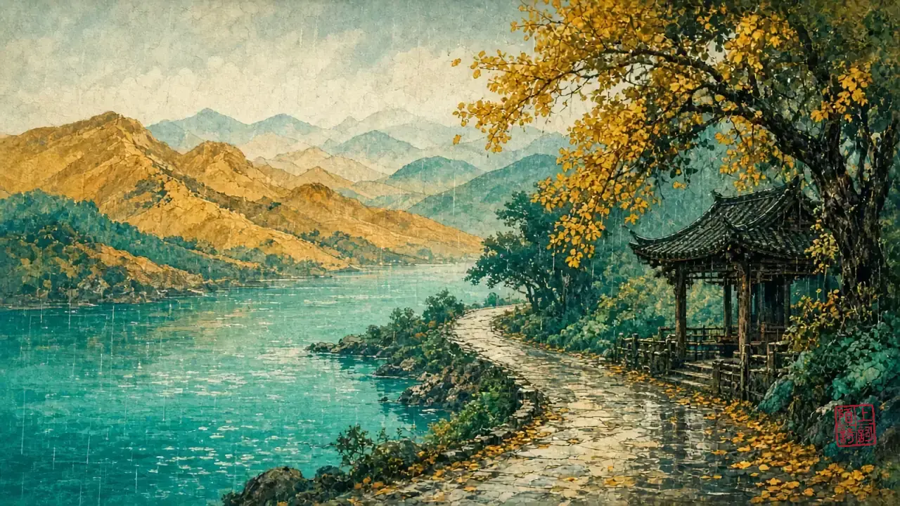 雨中黄叶，树比人先老