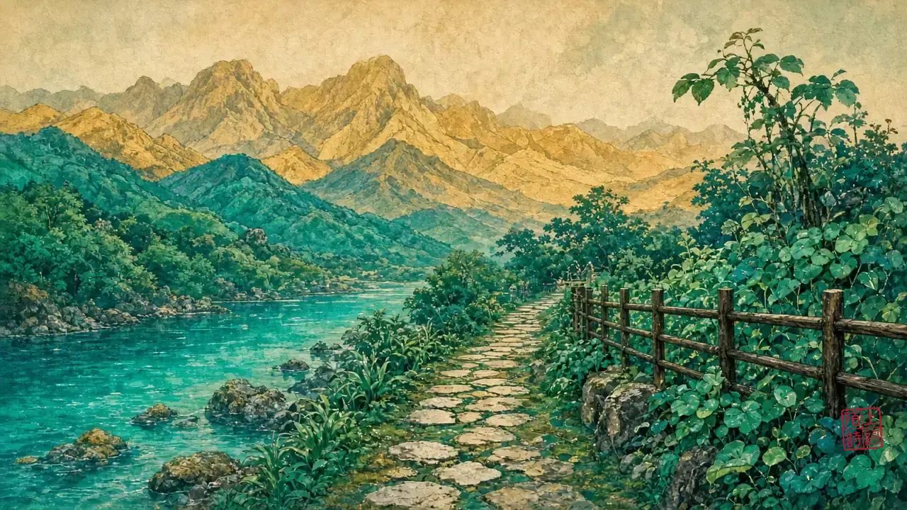 药栏深处，叶比花先认得人