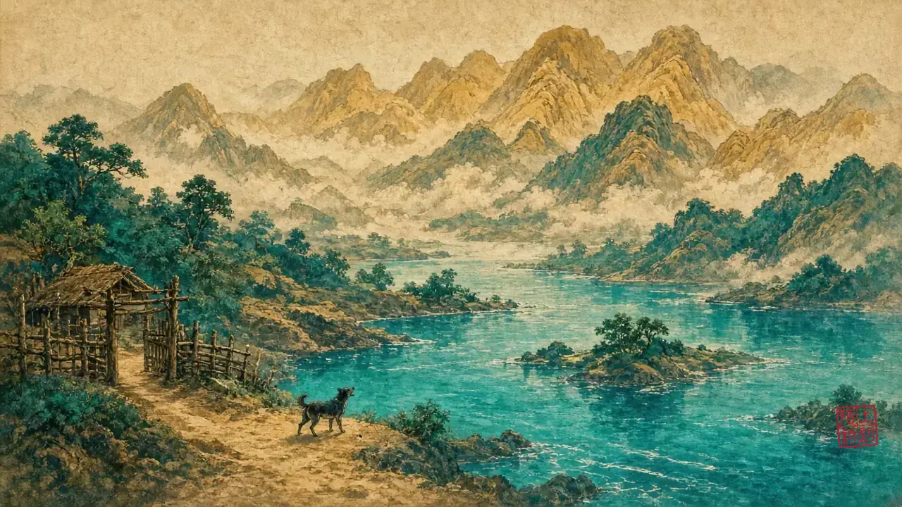 柴扉未开，犬先闻得脚步