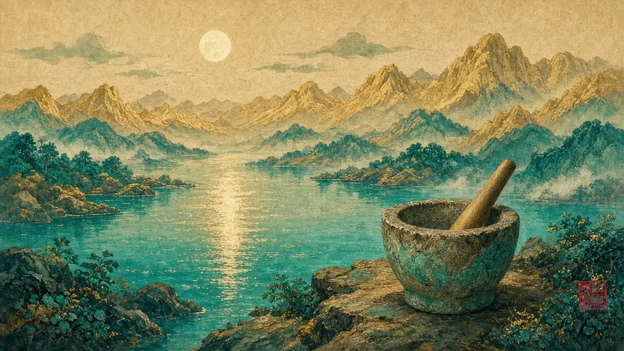 捣药的杵，捣衣的夜