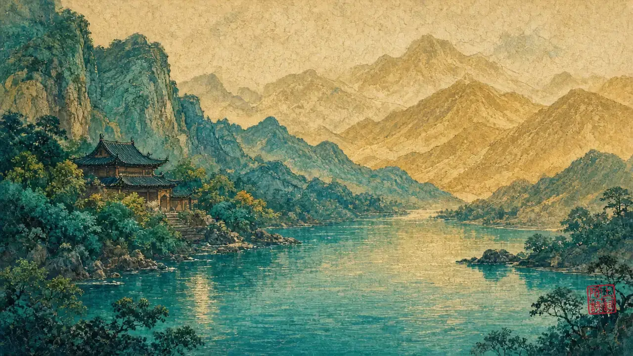 綦毋潜过破山，钟在潭里响