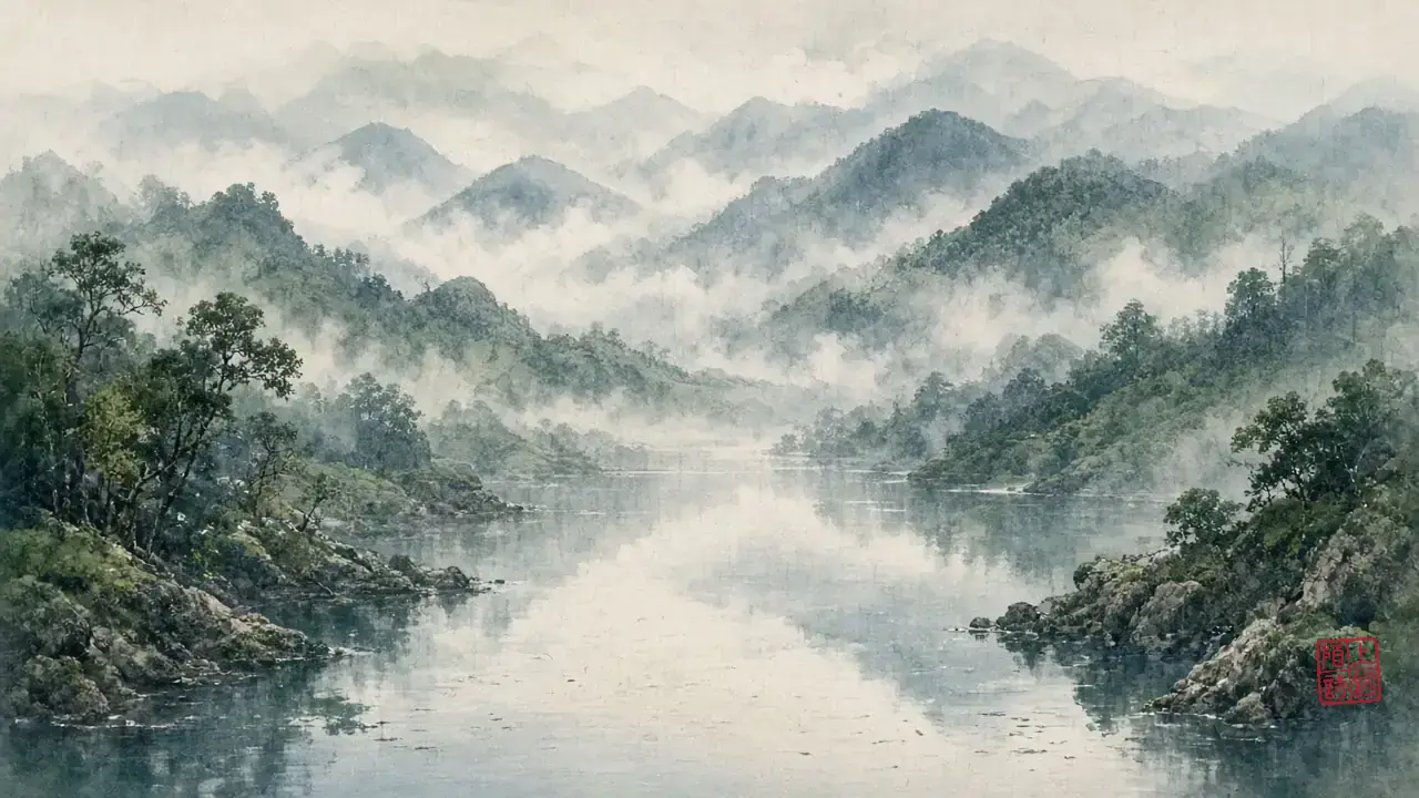 潭影空心，心还空不空得下？