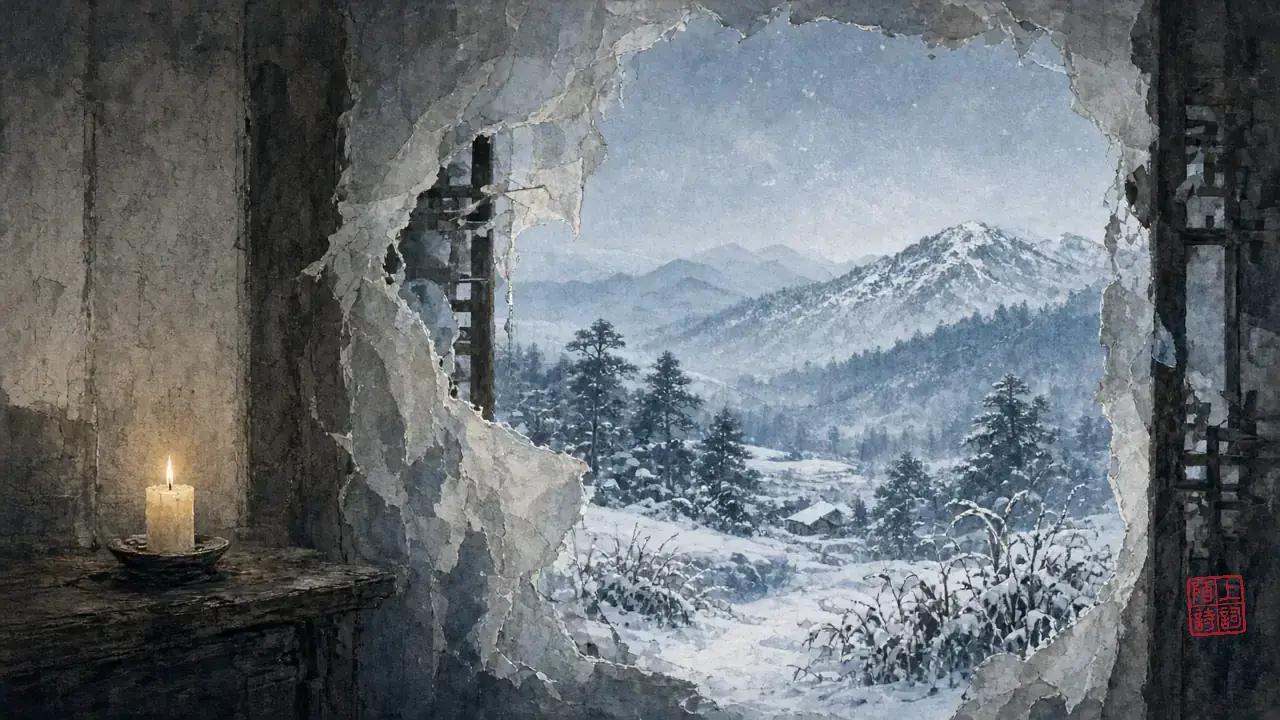 纸破一角，雪还进不进得来？