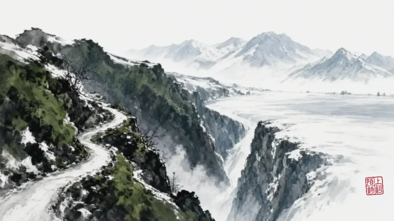 雨打廊瓦：山寺的湿冷