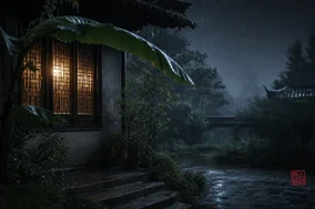 7首关于夜雨的古诗词，把心事交给窗声