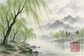 7首关于杨柳的古诗词，把离情绾进绿丝绦