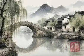 5首关于桥的古诗词，烟水相望处的离合与停泊