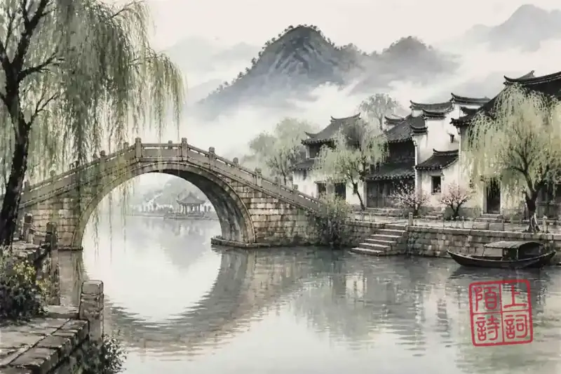 5首关于桥的古诗词，烟水相望处的离合与停泊