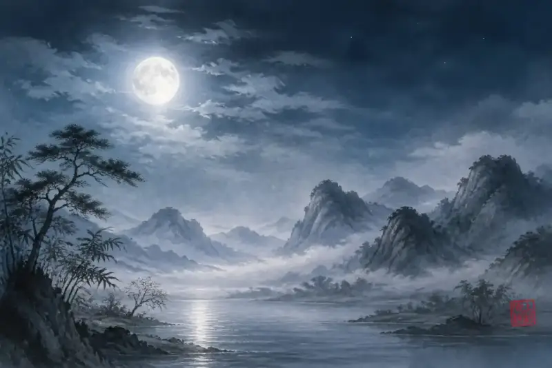 李白写月：从床前霜到关山苍茫