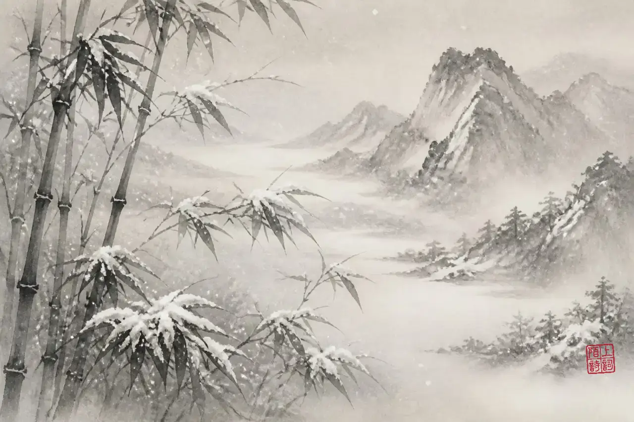 雪落无声：古诗里那种不喊冷的写法