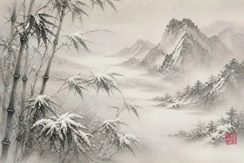 雪落无声：古诗里那种不喊冷的写法