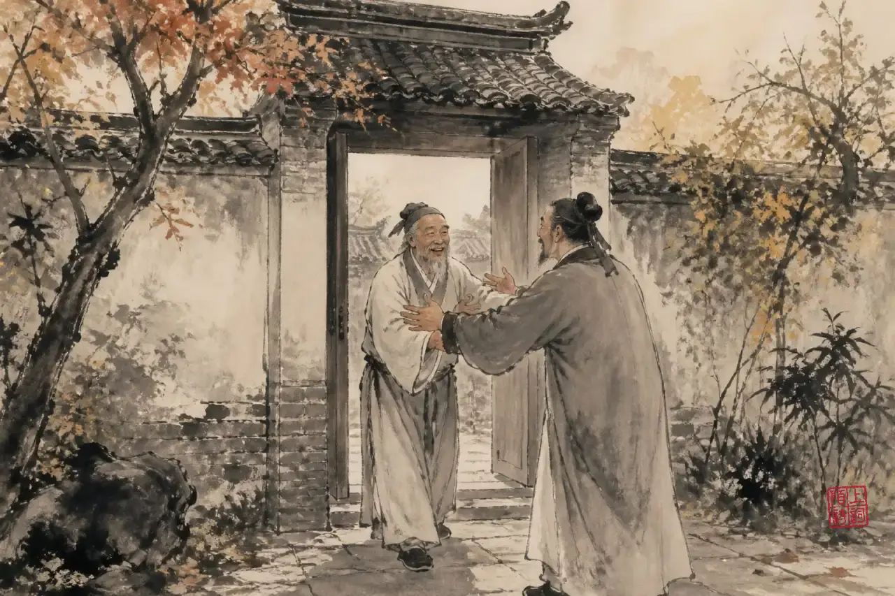 「久别」在诗里从不吵嚷