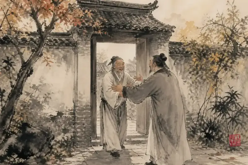 「久别」在诗里从不吵嚷