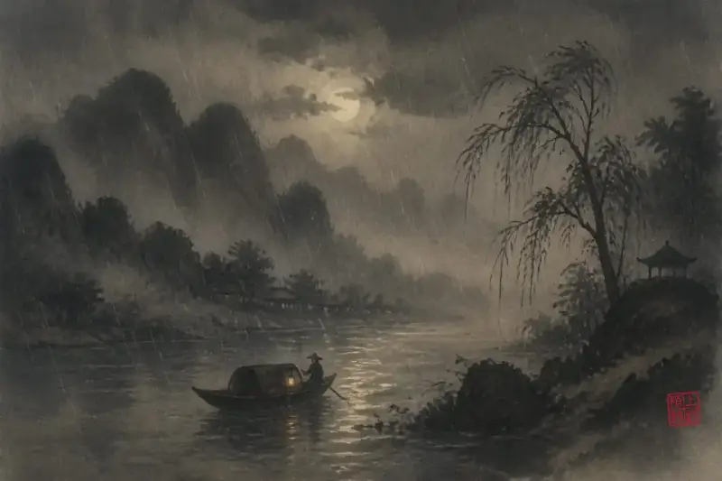 雨夜读韦应物，心会先软下来