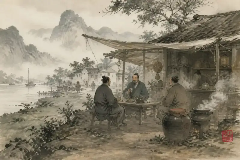 酒肆与茶摊：古诗里的市井温度