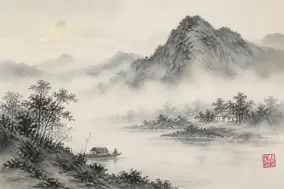 雨晨读孟浩然，像走进薄雾