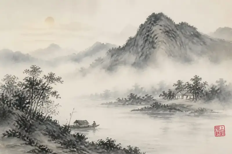 雨晨读孟浩然，像走进薄雾