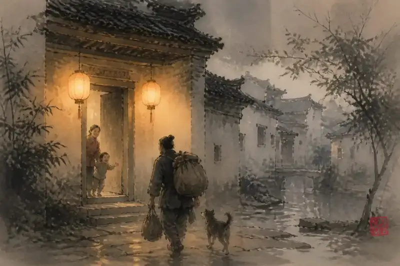 巷口那一盏灯：诗词里的归途