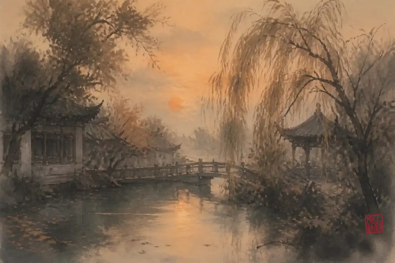 薄暮读晏几道，像走进旧梦