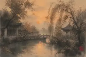 薄暮读晏几道，像走进旧梦