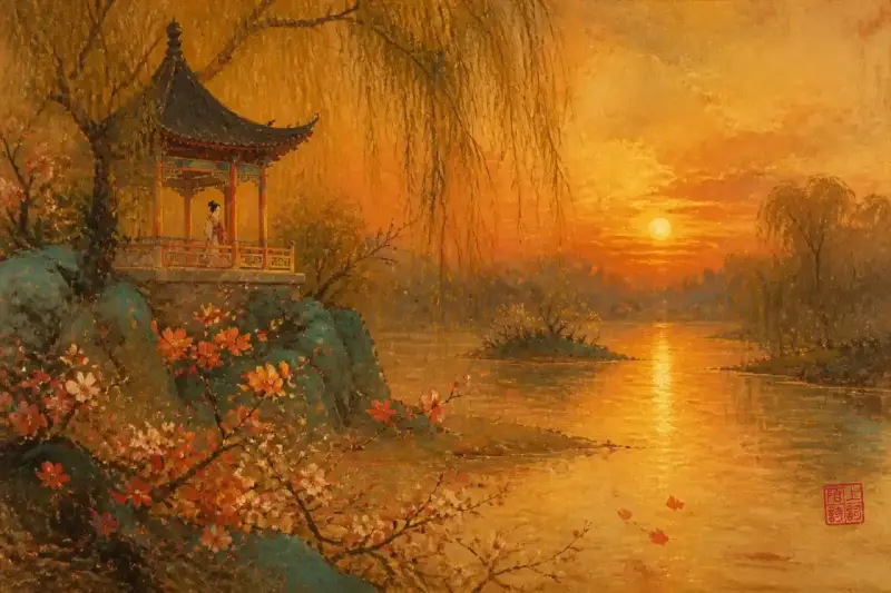 黄昏读周邦彦，衣袖里还有余香