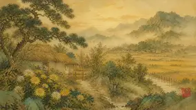 灯下读陶渊明，心会宽一点