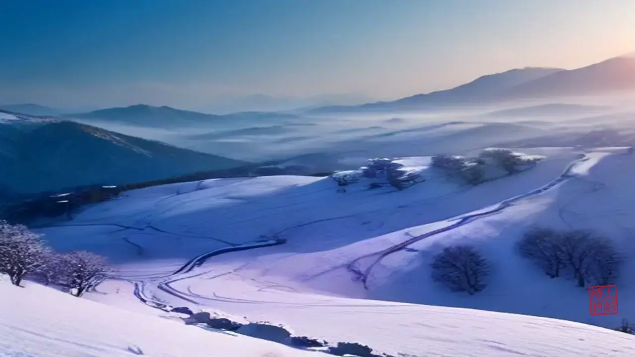 曾几的茶山，雪和茶一起白