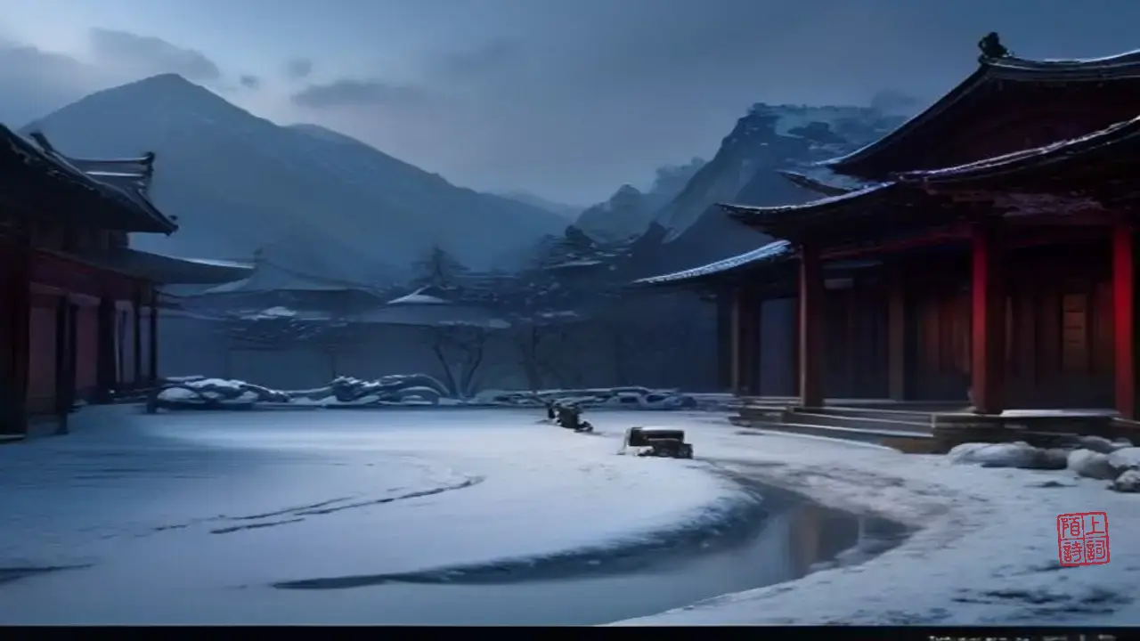 数九第一天，井沿硬了一圈