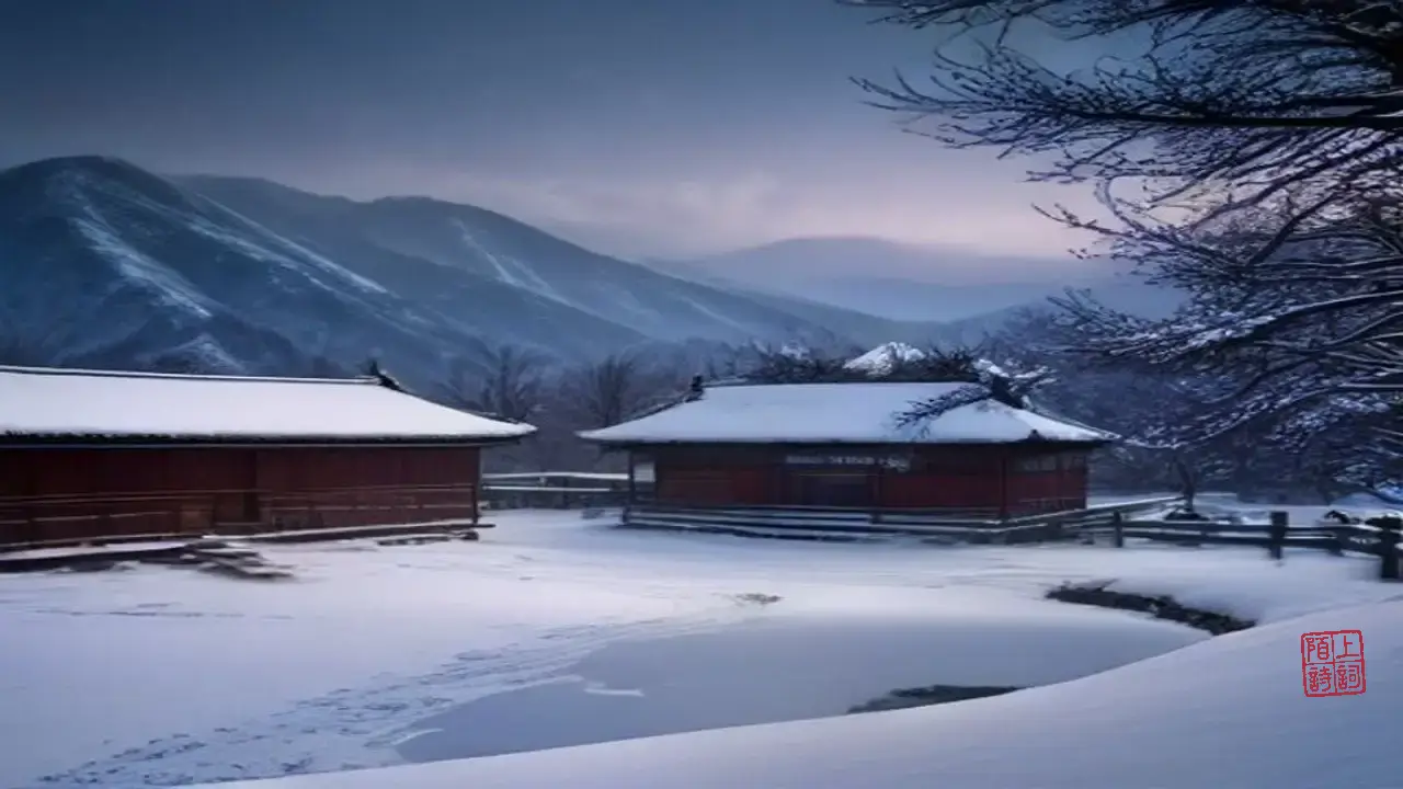 高启住青丘，雪夜亮得过分