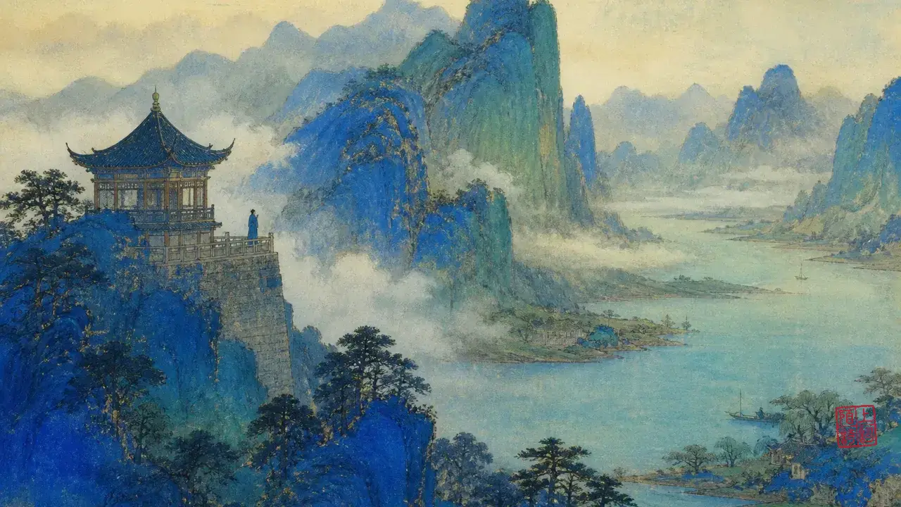 课文原句背后：写「欲穷千里目」时人站在哪