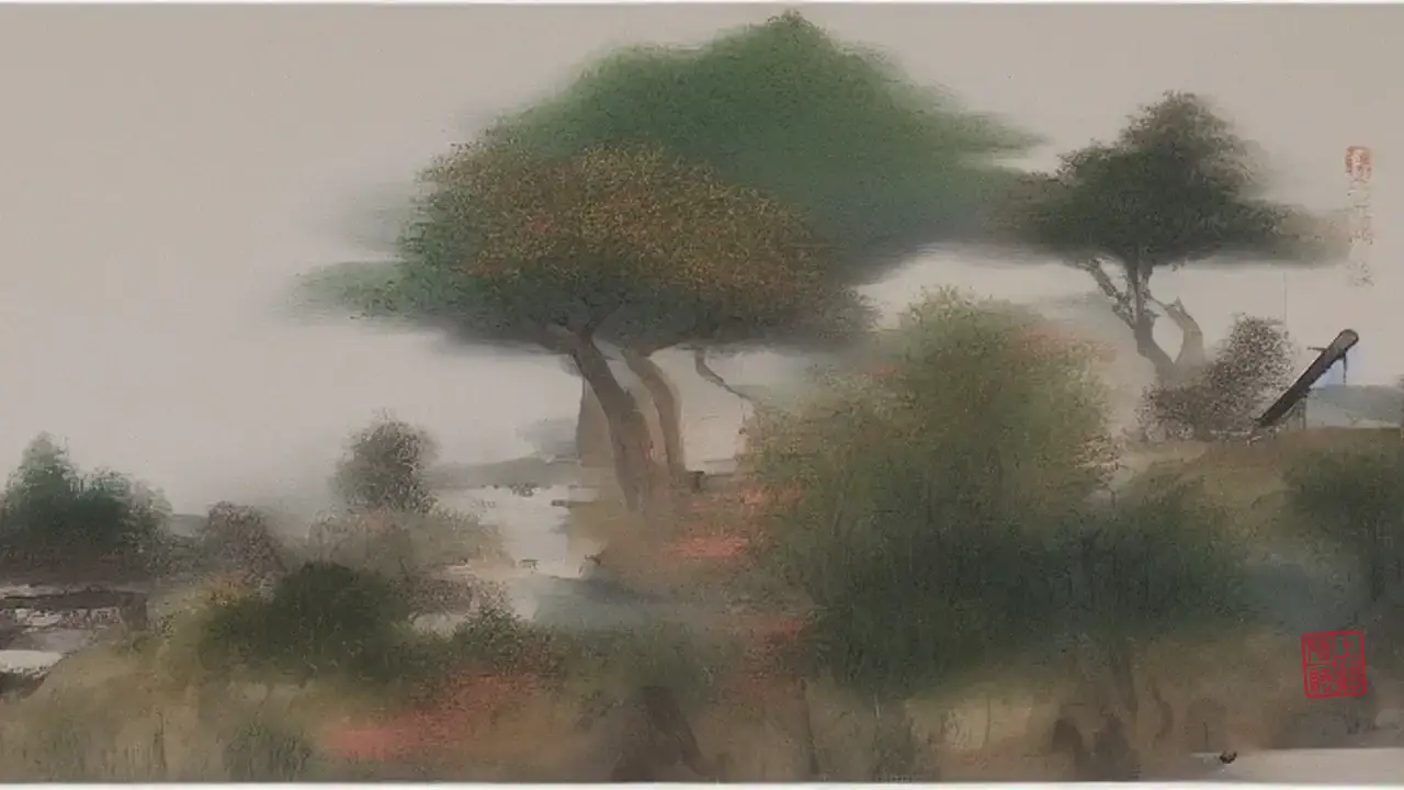糖炒栗子的烟，和桂花撞在巷口